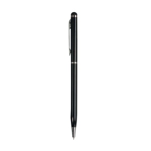 ON™ Twist pen with metal clip and barrel, and matching touchscreen rubber tip