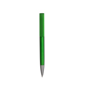 ON™ Plastic twist pen with metallic barrel, mobile phone holder and rubber touch