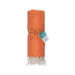 ON™ Recycled cotton fringed beach towel, size 90x170 cm