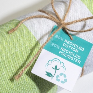 ON™ Recycled cotton fringed beach towel, size 90x170 cm