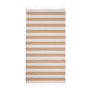 ON™ Recycled cotton fringed beach towel, size 90x170 cm
