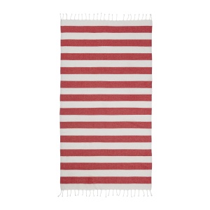 ON™ Recycled cotton fringed beach towel, size 90x170 cm