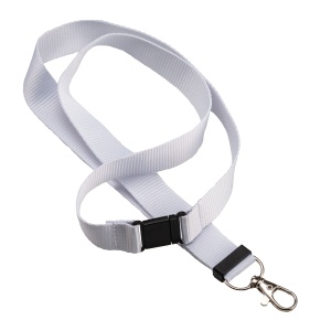 ON™ Recycled polyester R-PET lanyard with carabiner and safety hook