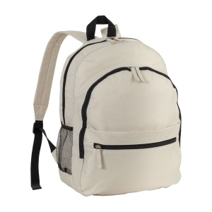 ON™ 600D polyester 6-pocket backpack (two mesh side pockets). Front pocket with velcro