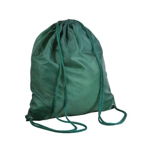 ON™ 210T polyester backpack with drawstring closure and reinforced corners