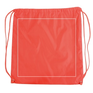 ON™ 210T polyester backpack with drawstring closure and reinforced corners
