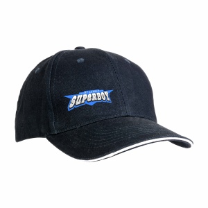 ON™ Thick cotton 6-panel cap with sandwich visor and adjustable velcro strap