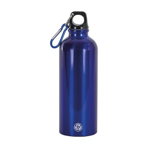 ON™ Recycled aluminum water bottle (500ml), with plastic cap and carabiner