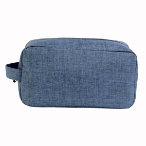 ON™ 300D polyester melange fabric cosmetic bag with handle