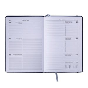 ON™ Weekly diary 2025 with PU cover with elastic band