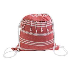 ON 180 g/m2 cotton fouta backpack with drawstring closure - Img 10