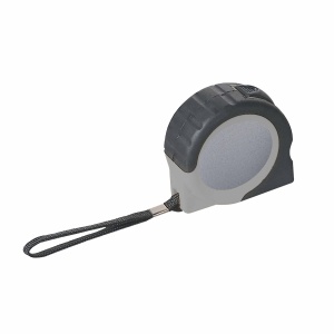 ON ABS 5-metre quick-release tape measure with lock button, rubber grip and belt clip