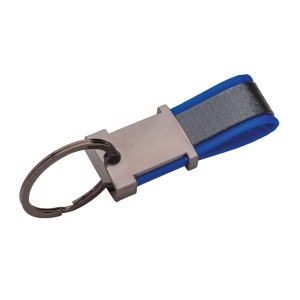 ON Breloc din metal brunat și PU bicolor, cu spațiu potrivit pentru logo-ul din rășină - Img 7