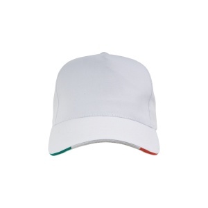 ON Cotton 5-panel cap with three-colour piping and Italian flag embroidery on the strap - Img 11