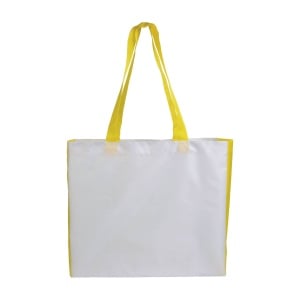ON Geantă de cumpărături din poliester 210D rezistentă la căldură, cu clin colorat, potrivită pentru sublimare - Img 10