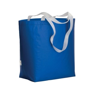 ON Geantă de cumpărături laminată din PET reciclat (R-PET) cu clin la bază - mânere lungi din poliester