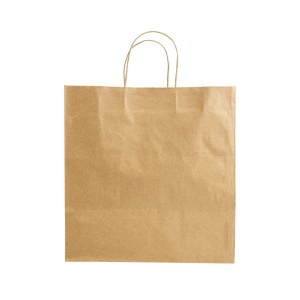 ON Hârtie 100% reciclată 100 gr/m2, sacoșă de cumpărături cu guesset - Img 2