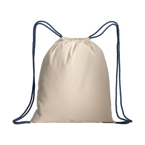 ON Natural cotton drawstring backpack with colored corners - Img 11