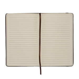 ON Notebook cu copertă din resturi de cafea sau ceai. Închidere cu elastic.