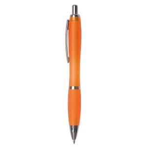 ON Plastic snap pen with coloured barrel, matching rubberised grip and metal clip - Img 9