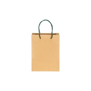 ON Pungă din hârtie reciclată naturală de 150 g/m2 cu clin și mânere scurte colorate - Img 11