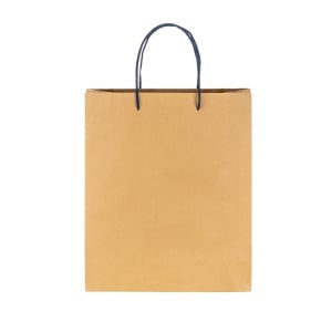 ON Pungă din hârtie reciclată naturală de 150 g/m2 cu clin și mânere scurte colorate - Img 9