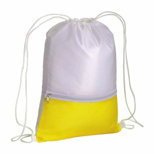 ON Rucsac din poliester 210T cu buzunar colorat cu fermoar și închidere cu șnur - Img 4