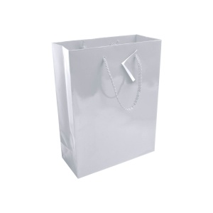 ON Sacoșă de cumpărături din hârtie laminată, 157 g/m2, cu clin și întăritură la bază, mânere tip șnur - Img 6