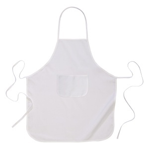 ON Șorț de bucătărie lung din poliester reciclat R-PET cu buzunar frONtal, 60x90 cm
