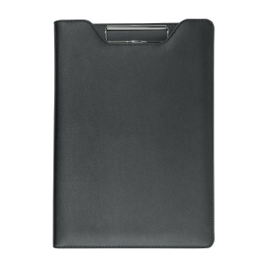 ON Suport pentru blocnotes din PU. Blocnotes cu 20 de coli liniate, arc metalic.
