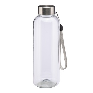 ON Transparent bottle in recycled PET 500 ml. Plastic cap with cord - Img 3