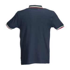 ON Tricou polo cu mânecă scurtă din bumbac piqué 100% (180 g/m2) cu garnituri în trei culori - Img 5