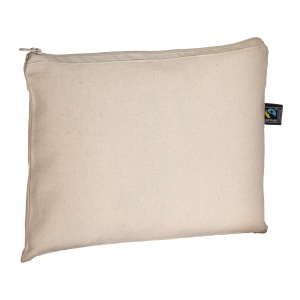 ON Trusă cosmetică FAIRTRADE® din bumbac 180 g/m2 cu închidere cu fermoar