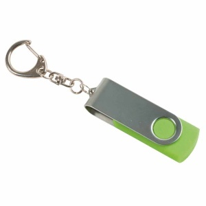 ON Unitate USB rotativă, 8 GB, din ABS cauciucat/metal. Încărcare la cerere, livrare în 2 săptămâni.