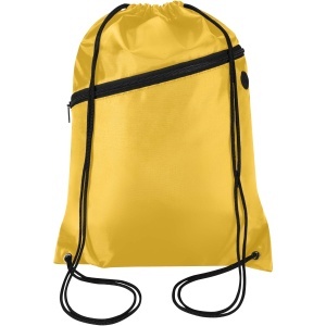 Oriole RPET drawstring bag with zipped front pocket 5L - Img 12