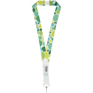 PF™ Addie recycled PET lanyard with safety breakaway