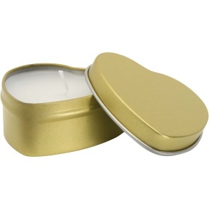 PF™ Blissful heart-shaped tin candle with vanilla aroma - Img 4