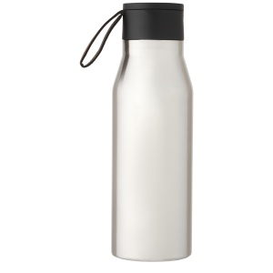 PF™ Ljungan 500 ml copper vacuum insulated stainless steel bottle with PU leather strap and lid