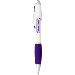 PF™ Nash ballpoint pen with white barrel and coloured grip (black ink) - Img 31