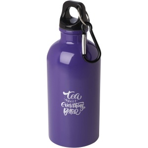 PF™ Oregon sticlă de apă 400 ml din oțel inoxidabil simplu perete certificat RCS cu carabină - Img 17