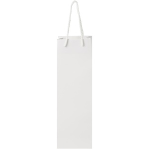 PF™ Handmade 170 g/m2 integra paper wine bottle bag with plastic handles