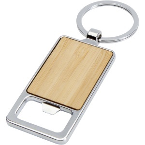 PF™ Snapper bamboo keychain with bottle opener - Img 1