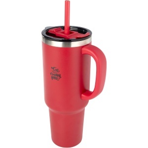 PF™ Sydney pahar termoizolant cu pereți dubli 1200 ml certificat RCS cu izolare cupru și pai - Img 13