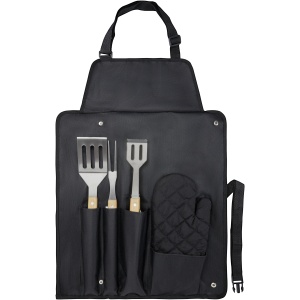 PF Gril 3-piece BBQ tools set and glove