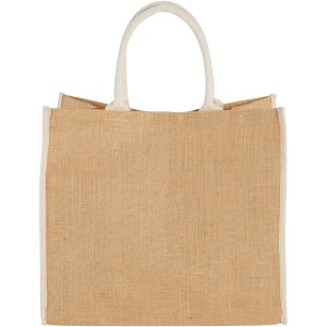 PF Harry coloured edge jute tote bag 25L
