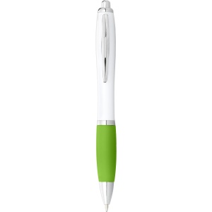 PF Nash ballpoint pen with white barrel and coloured grip (black ink) - Img 9