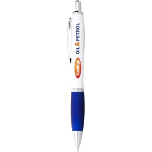 PF Nash ballpoint pen with white barrel and coloured grip (black ink) - Img 11