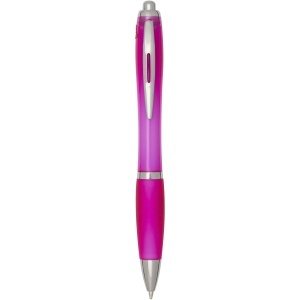 PF Nash RCS recycled plastic ballpoint pen with coloured barrel and grip (blue ink) - Img 8