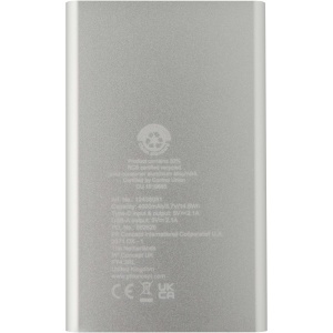 PF Baterie externă Pep 4000 mAh tip C din aluminiu reciclat