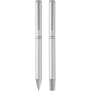 PF Set cadou pix și roller Lucetto din aluminiu reciclat (cerneală neagră)